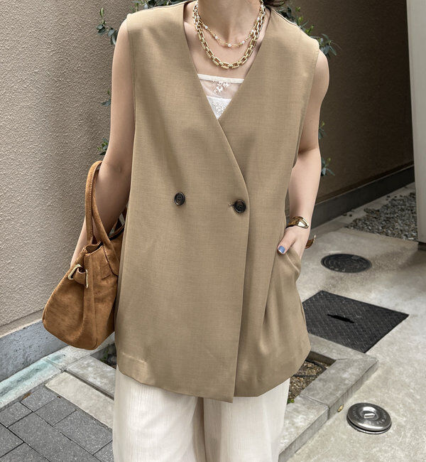  「【WEB限定】接触冷感ベスト」|ベスト・ジレ|