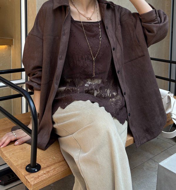  「スウェードダンボールシャツ」|シャツ・ブラウス|