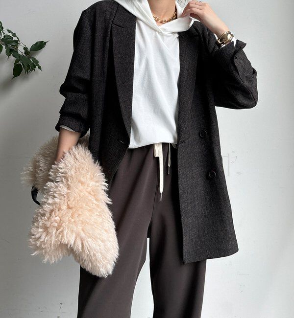  「裾切替フーディー」|Tシャツ・カットソー|アイボリー