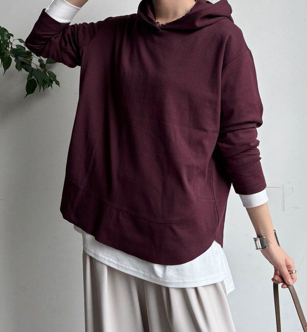  「裾切替フーディー」|Tシャツ・カットソー|