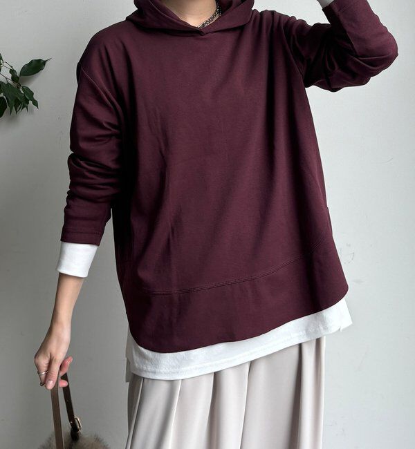  「裾切替フーディー」|Tシャツ・カットソー|