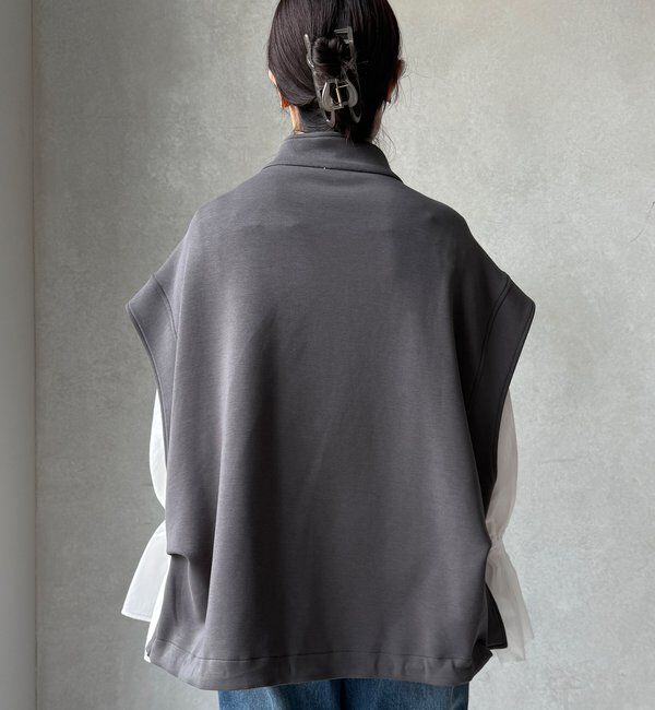  「【WEB限定】スリーブレスジップブルゾン」|ベスト・ジレ|