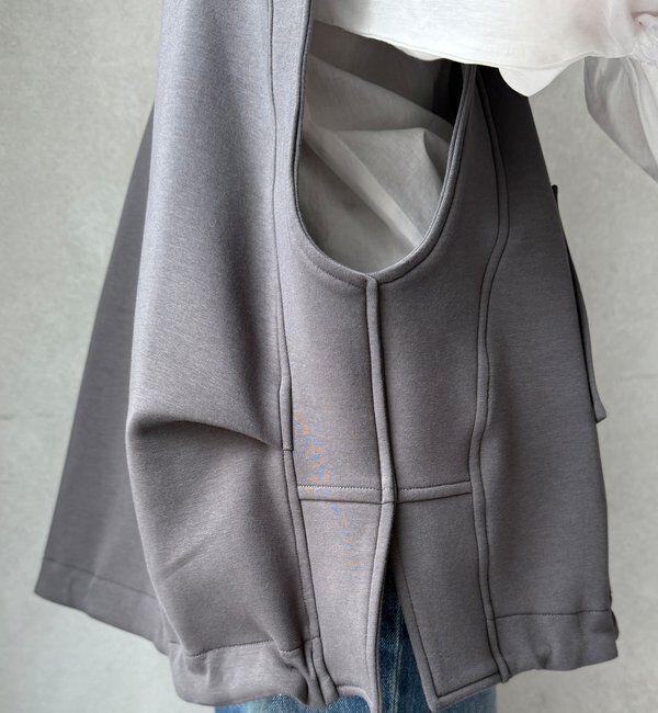  「【WEB限定】スリーブレスジップブルゾン」|ベスト・ジレ|