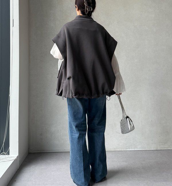  「【WEB限定】スリーブレスジップブルゾン」|ベスト・ジレ|