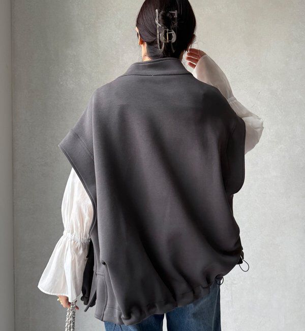  「【WEB限定】スリーブレスジップブルゾン」|ベスト・ジレ|