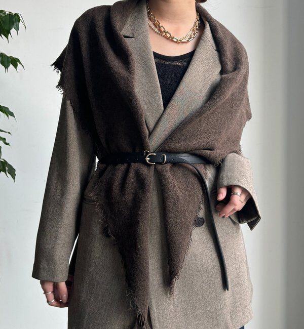  「ウール三角ストール」|マフラー|