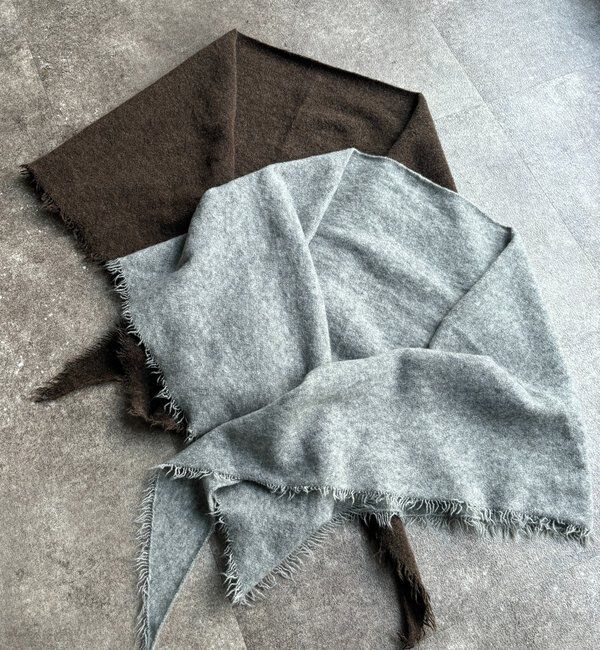  「ウール三角ストール」|マフラー|