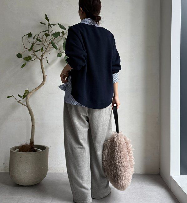  「アシメラウンドニットプルオーバー」|ニット・セーター|