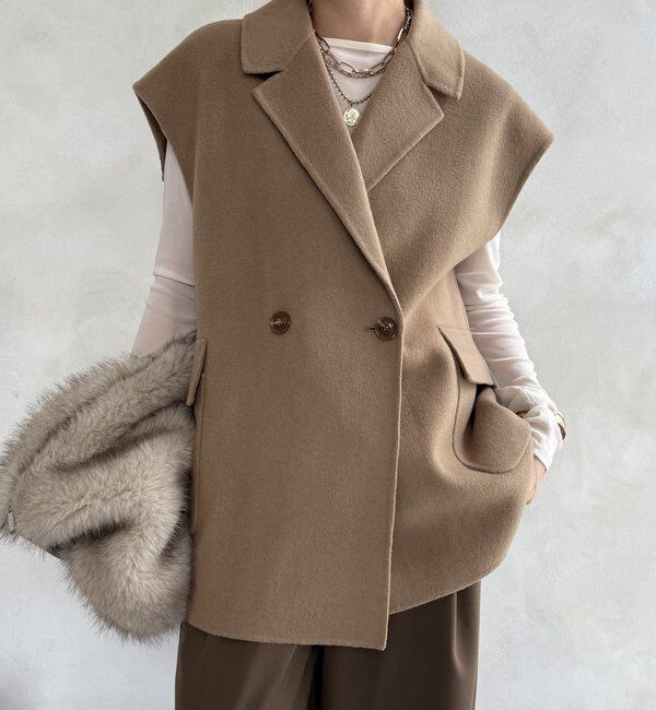  「BIGシルエットジャケットベスト」|ベスト・ジレ|