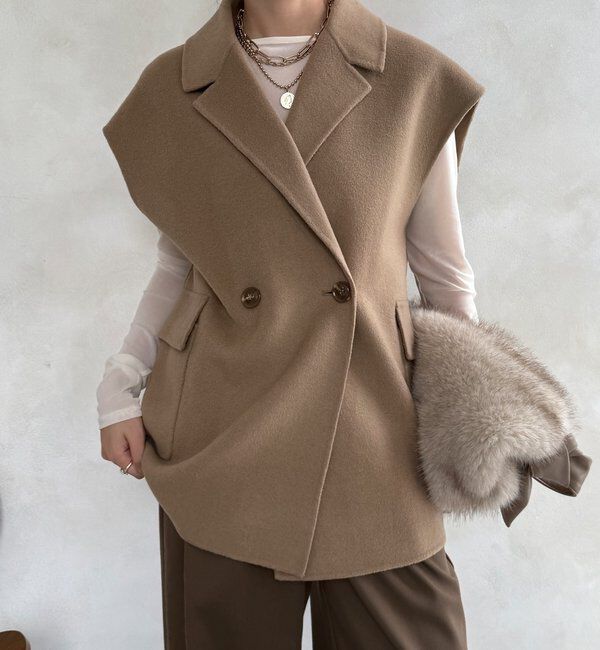  「BIGシルエットジャケットベスト」|ベスト・ジレ|