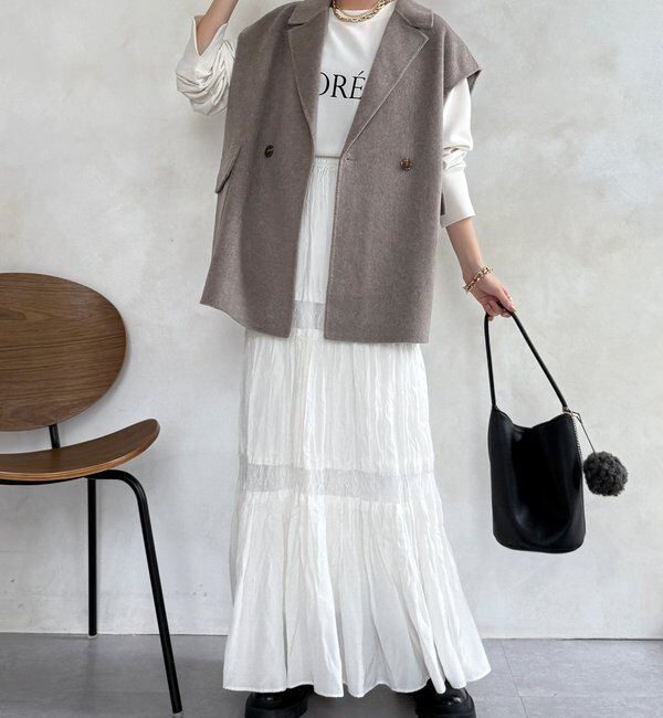  「BIGシルエットジャケットベスト」|ベスト・ジレ|