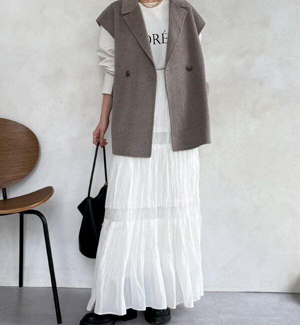  「BIGシルエットジャケットベスト」|ベスト・ジレ|