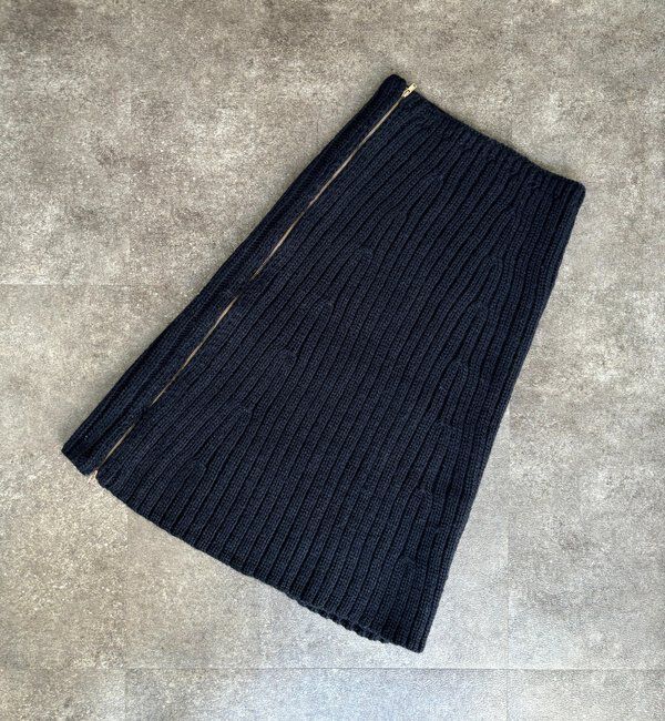  「ジップアップポンチョ」|ニット・セーター|