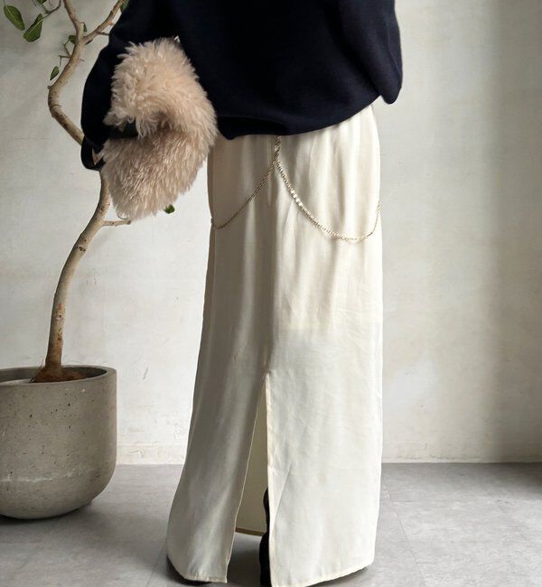  「サテンストレートスカート」|スカート|