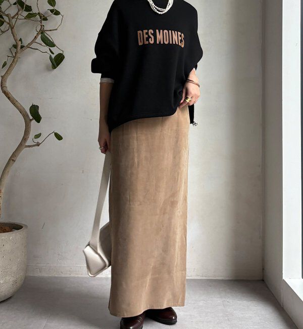  「サテンストレートスカート」|スカート|