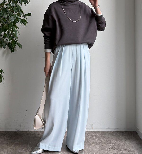  「裏起毛ハイネックプルオーバー」|Tシャツ・カットソー|