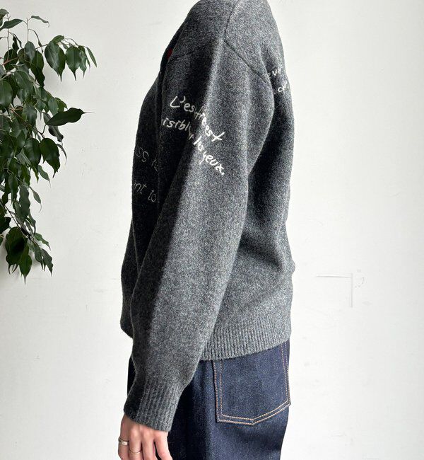  「【WEB限定】レタリング刺繍プルオーバー」|ニット・セーター|