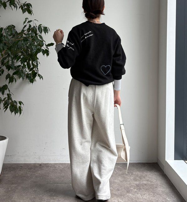  「【WEB限定】レタリング刺繍プルオーバー」|ニット・セーター|