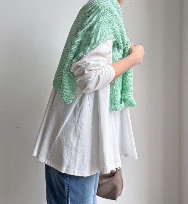  「【WEB限定】リボンヤーンベスト&times;テントプルオーバーセット」|ニット・セーター|