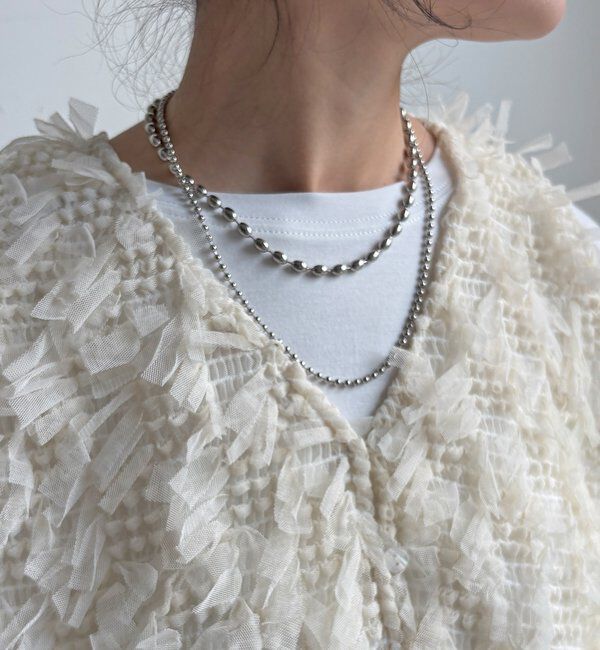  「【WEB限定】リボンヤーンベスト&times;テントプルオーバーセット」|ニット・セーター|