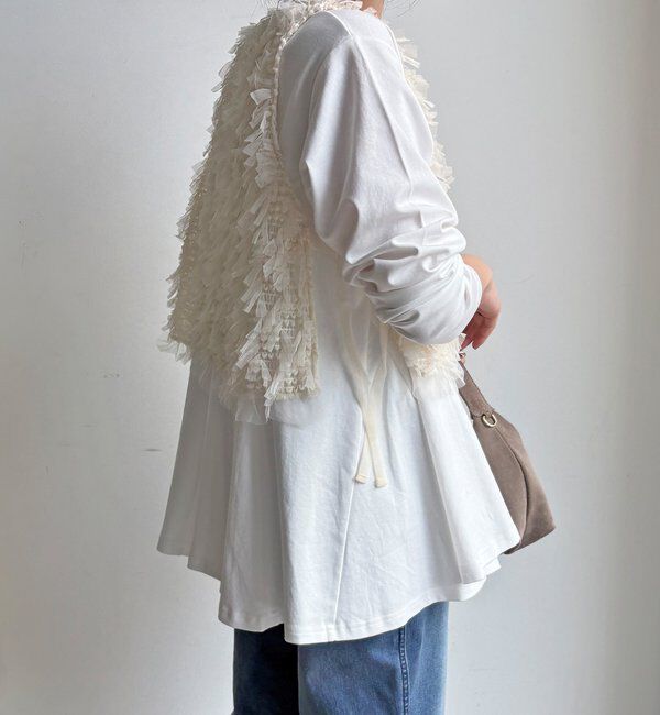  「【WEB限定】リボンヤーンベスト&times;テントプルオーバーセット」|ニット・セーター|