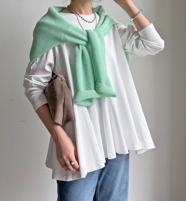  「【WEB限定】リボンヤーンベスト&times;テントプルオーバーセット」|ニット・セーター|