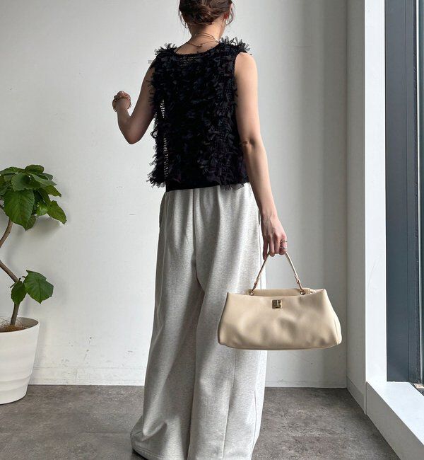  「【WEB限定】リボンヤーンベスト&times;テントプルオーバーセット」|ニット・セーター|