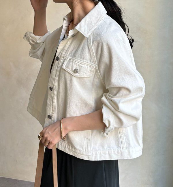  「バックフレアGジャン」|ブルゾン・スタジャン|オフホワイト