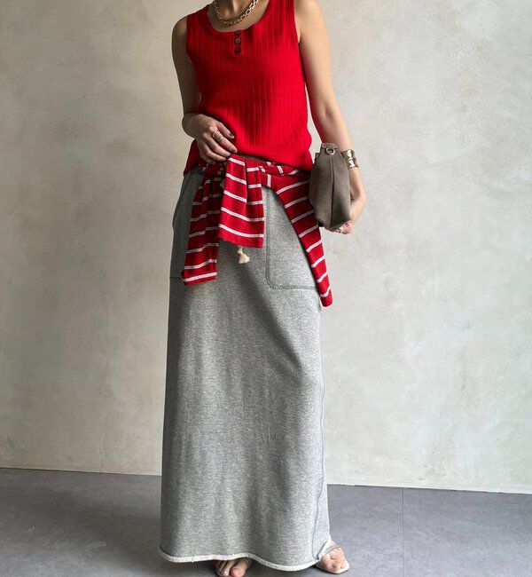  「ヘンリーネック前後2WAYニットタンク」|ニット・セーター|