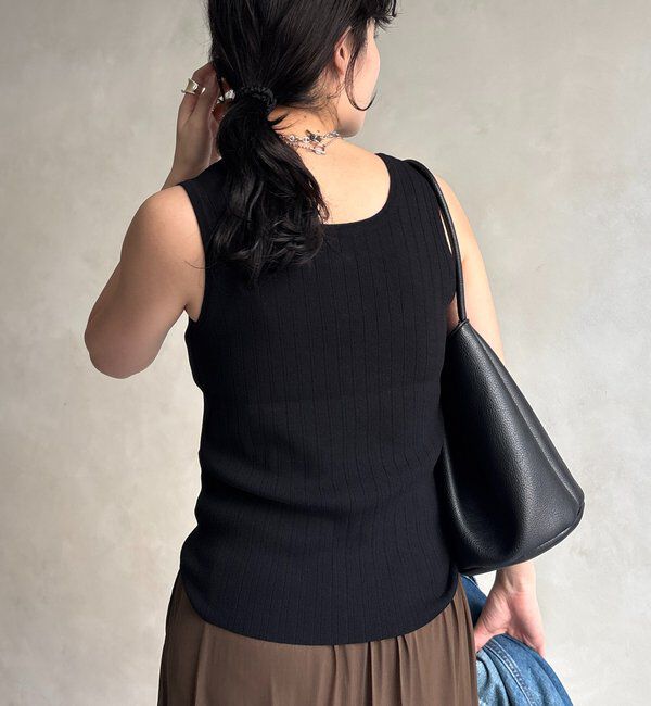  「ヘンリーネック前後2WAYニットタンク」|ニット・セーター|