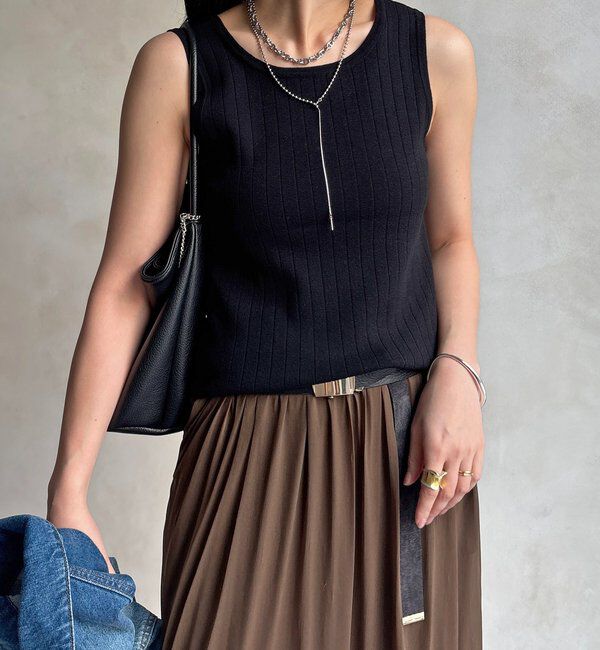  「ヘンリーネック前後2WAYニットタンク」|ニット・セーター|