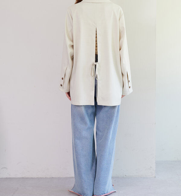  「【4色展開/裏地なし】バックスリットジャケット」|その他|