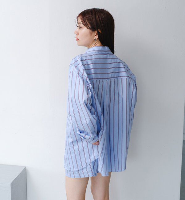  「【セットアップ対応】ストライプシャツ」|シャツ・ブラウス|