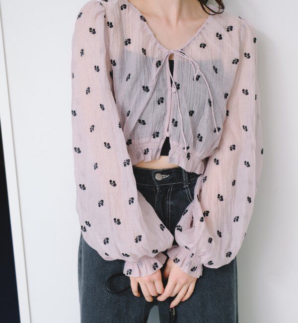  「フラワーステッチブラウス」|シャツ・ブラウス|