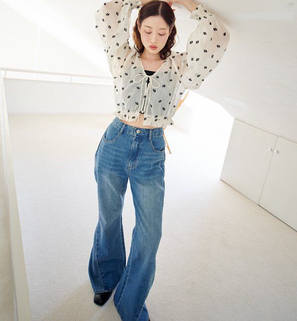  「フラワーステッチブラウス」|シャツ・ブラウス|