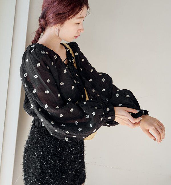  「フラワーステッチブラウス」|シャツ・ブラウス|