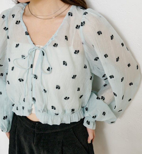  「フラワーステッチブラウス」|シャツ・ブラウス|