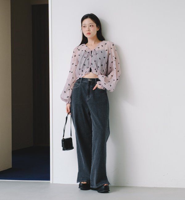  「フラワーステッチブラウス」|シャツ・ブラウス|