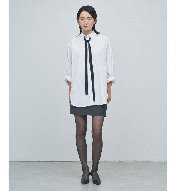  「タイ付きブロードシャツ」|シャツ・ブラウス|