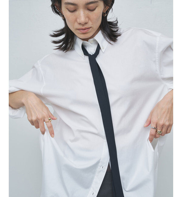  「タイ付きブロードシャツ」|シャツ・ブラウス|