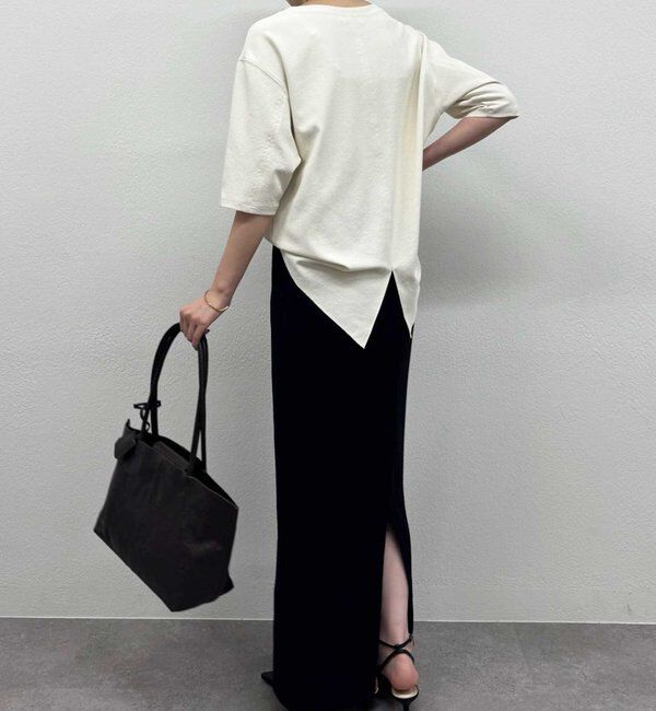  「バックスリットハーフスリーブブラウス」|シャツ・ブラウス|