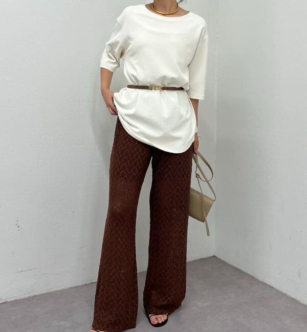  「バックスリットハーフスリーブブラウス」|シャツ・ブラウス|