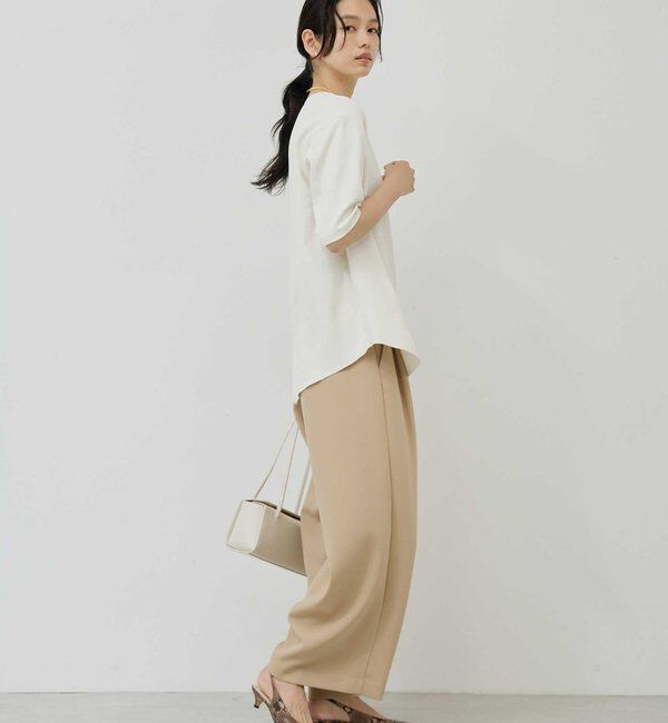  「バックスリットハーフスリーブブラウス」|シャツ・ブラウス|