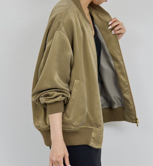  「キュプラサテンブルゾン」|ベスト・ジレ|