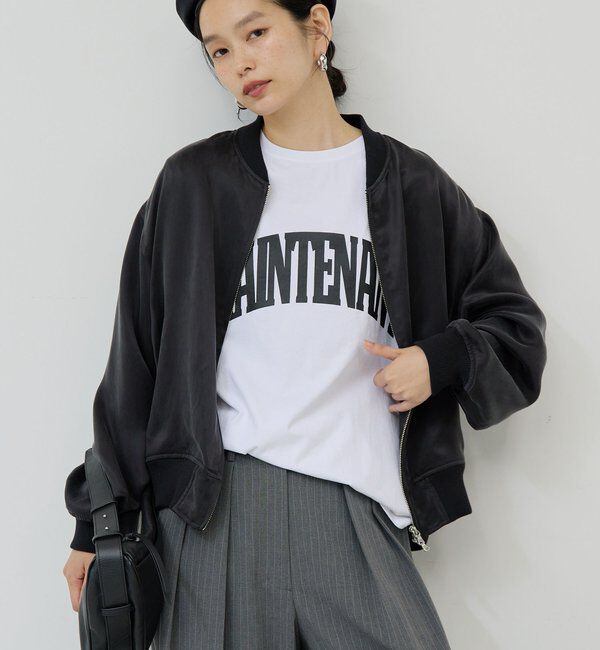  「キュプラサテンブルゾン」|ベスト・ジレ|