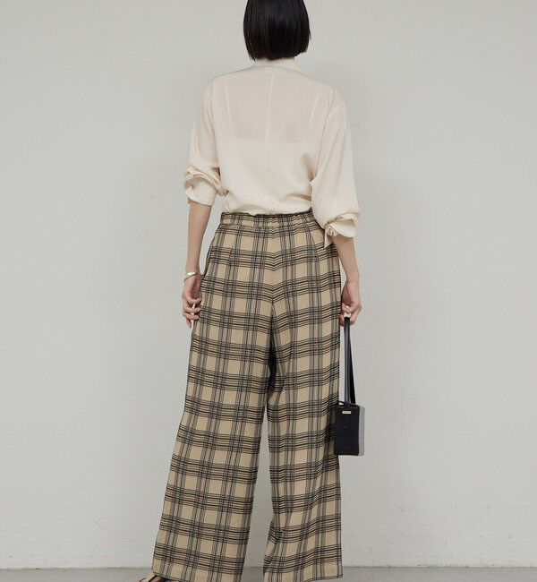  「ステッチチェックパンツ」|チノ|