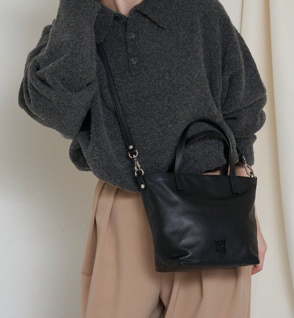  「レザー2WAYミニトートバッグ」|トートバッグ|