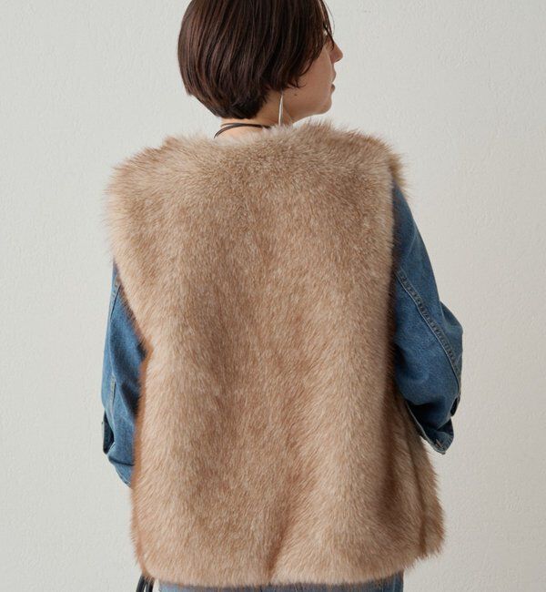  「フェイクファーベスト」|ベスト・ジレ|