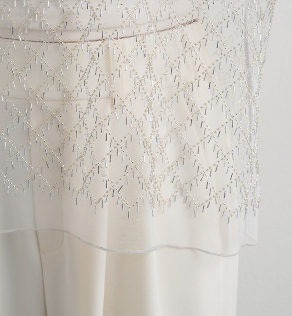  「ビーズシアーハーフスリーブブラウス」|シャツ・ブラウス|