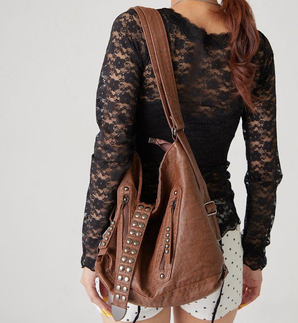  「【新色追加】2WAYドットスタッズリンプバッグ」|ショルダー・メッセンジャー|